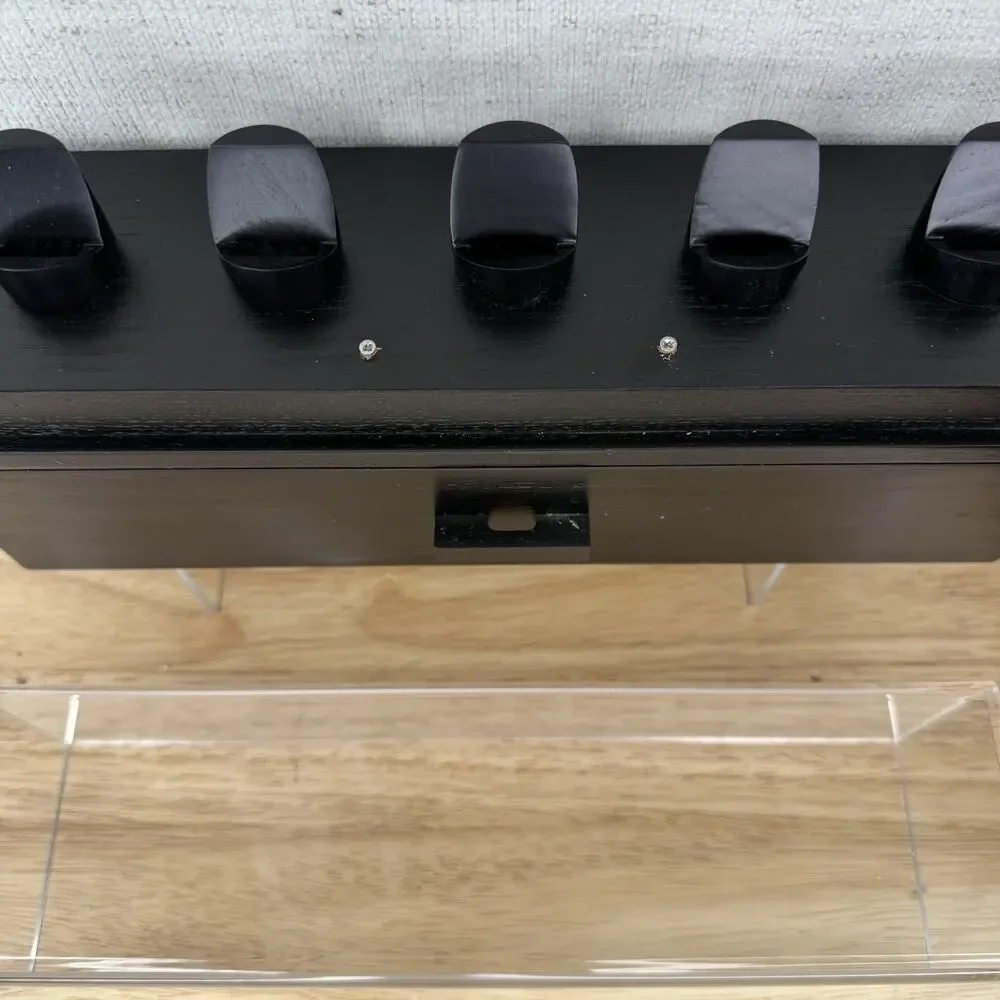 Black Coin Deck Display Case w/ Storage